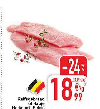 Kalfsgebraad of lapje
