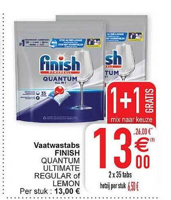 Cora Vaatwastabs finish aanbieding