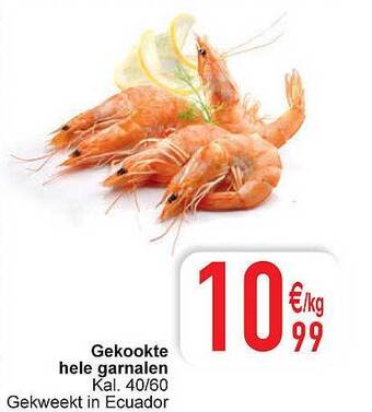 Cora Gekookte hele garnalen aanbieding