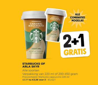 Jumbo Starbucks of arla skyr aanbieding