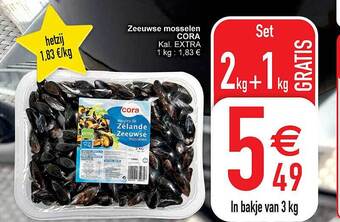 Cora Zeeuwse mosselen aanbieding