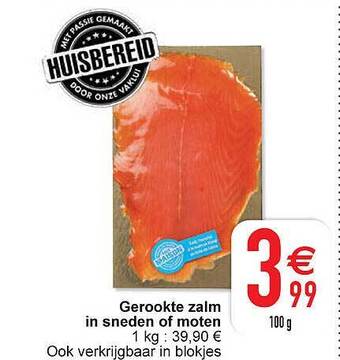 Cora Gerookte zalm in sneden of moten aanbieding