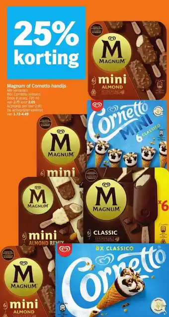 Albert Heijn Magnum of Corneto Handijs aanbieding