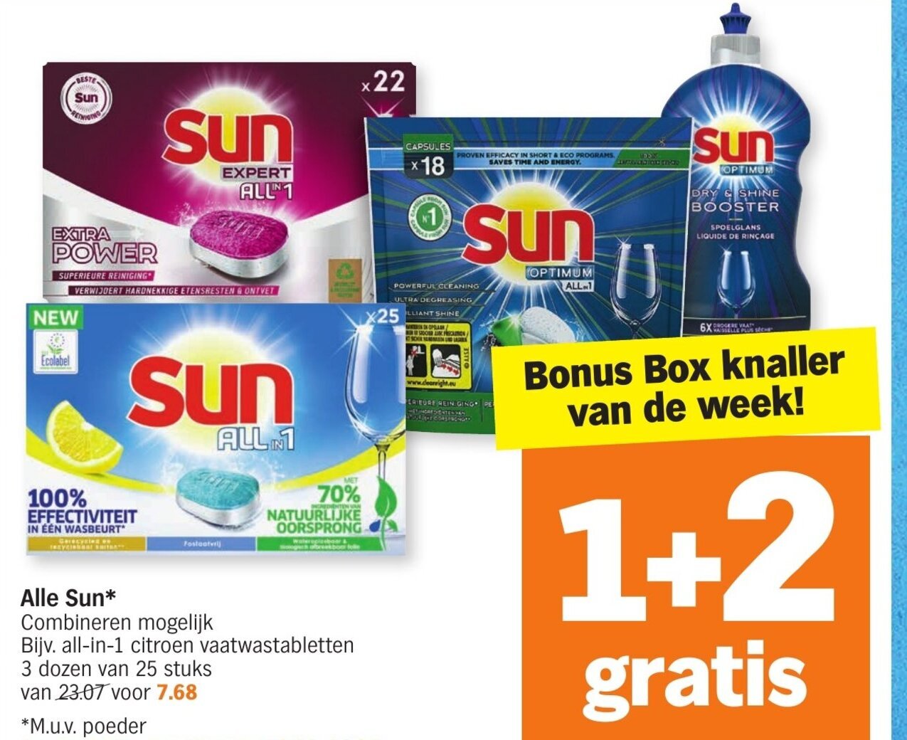 Albert Heijn Alle Sun Combineren Mogelijk aanbieding