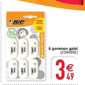 Cora Bic 6 Gommen Galet aanbieding