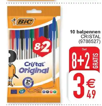 Bic 10 Balpennen Cristal