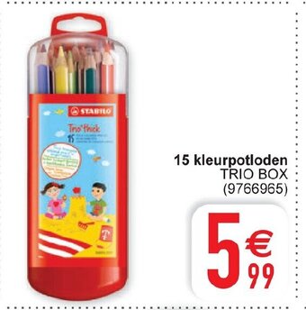 Cora Stabilo 15 Kleurpotloden Trio Box aanbieding
