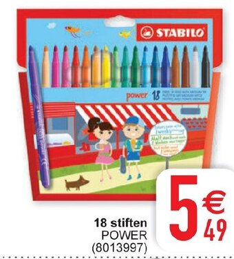 Cora Stabilo 18 Stiften Power aanbieding