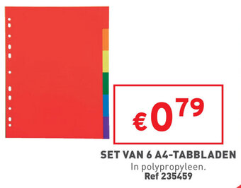 Set Van 6 A4-Tabbladen
