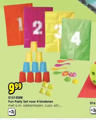ToyChamp 01515008 Fun Party Set voor 4 kinderen aanbieding
