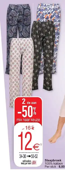 Cora Slaapbroek 100% Katoen aanbieding