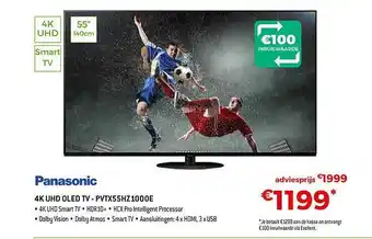 Exellent Panasonic 4k uhd oled tv - pvtc55hz1000e aanbieding