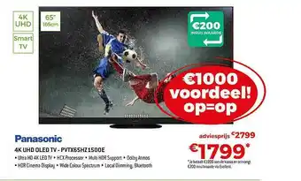 Exellent Panasonic 4k uhd oled tv aanbieding