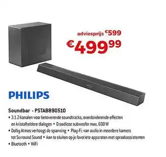 Exellent Philips soundbar aanbieding