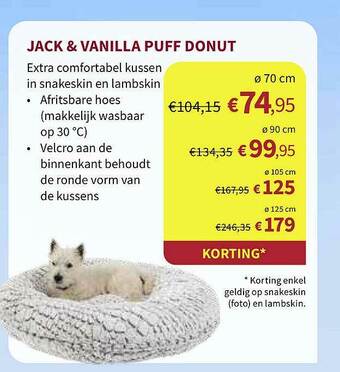 Jack & vanilla puff donut