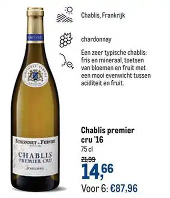 Chablis premier cru '16 75 cl