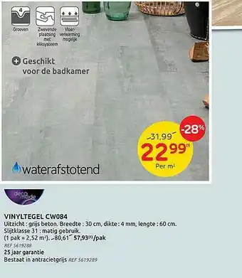 Brico Vinyltegel cw084 aanbieding