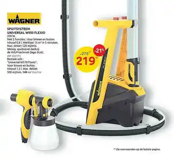 Wagner spuitsysteem universal w950 flexio