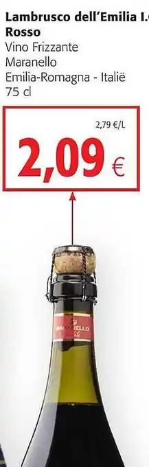 Lambrusco dell'emilia rosso 75 cl