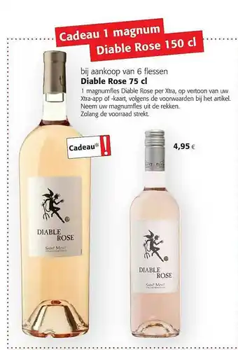 Colruyt Diable rose 75 cl aanbieding