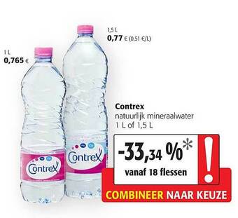 Colruyt Contrex natuurlijk mineraalwater aanbieding