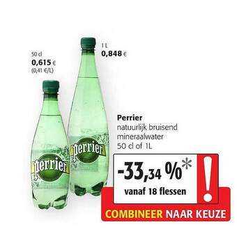 Colruyt Perrier natuurlijk bruisend mineraalwater aanbieding