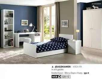 Krea Jeugdkamer boekenkast B60xD40H205 aanbieding