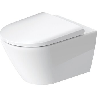 Sawiday Duravit d-neo wandtoilet zonder zitting 37x54x40cm wit hoogglans aanbieding