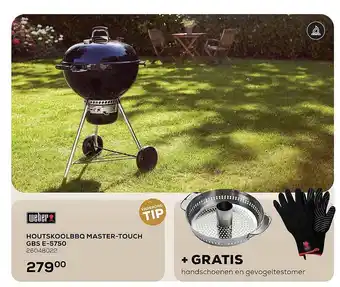 Supra Bazar Weber houtskoolbbq master-touch gbs e-5750 aanbieding
