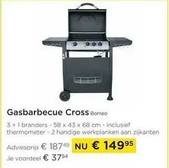 Gasbarbecue cross borneo