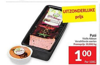 Intermarché Paté vielle abbaye aanbieding
