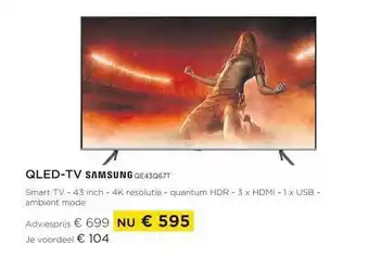 Qled-tv samsung 43 inch