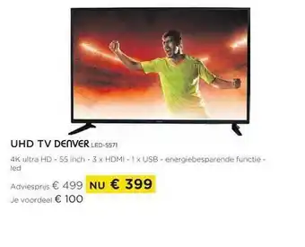 Molecule Uhd tv denver 55 inch aanbieding