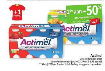 Intermarché Actimel aanbieding
