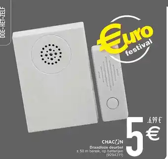 Cora Chacon draadloze deurbel aanbieding