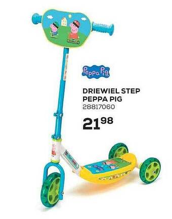 Driewiel step peppa pig