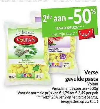 Intermarché Verse gevulde pasta voltan aanbieding