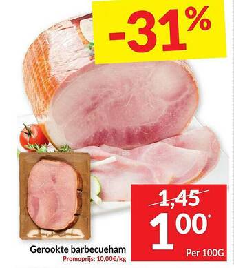 Gerookte barbecueham