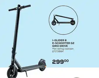 Supra Bazar I-glider 8 e-schooter g2 giro drive aanbieding