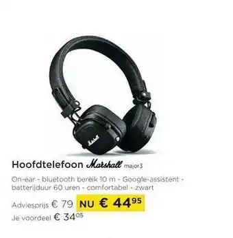 Molecule Hoofdtelefoon marshall major 3 aanbieding