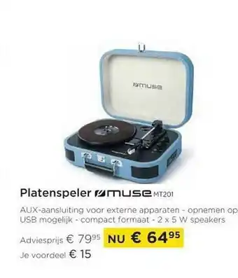 Molecule Platenspeler muse mt201 aanbieding