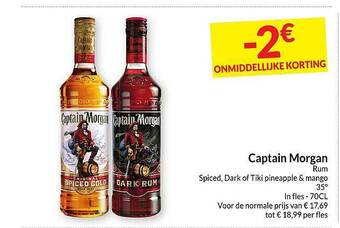Intermarché Captain morgan rum aanbieding