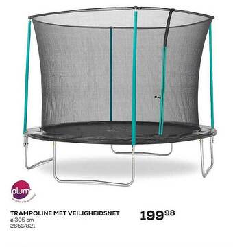 Supra Bazar Trampoline met veiligheidsnet aanbieding