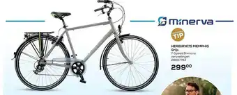 Minerva herenfiets memphis grijs