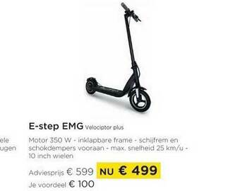 Molecule E-step emg velociptor plus aanbieding