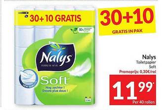 Intermarché Nalys toiletpapier soft aanbieding