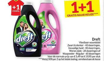 Intermarché Dreft vloeibaar wasmiddel aanbieding