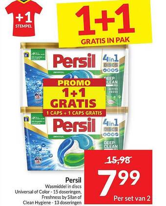 Intermarché Persil wasmiddel in discs aanbieding