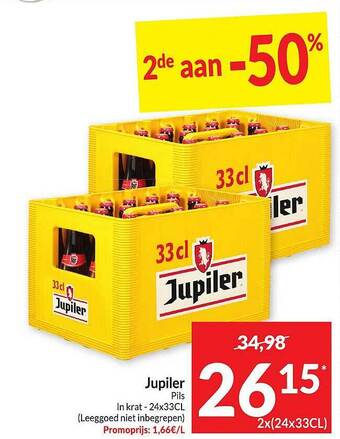 Intermarché Jupiler pils aanbieding