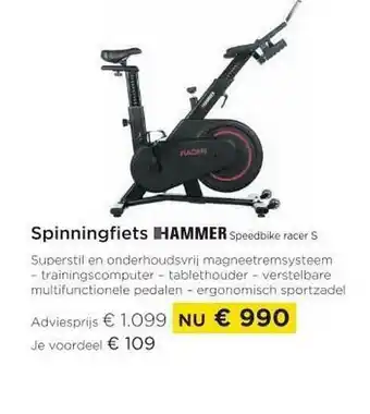 Spinningfiets hammer speedbike racer S